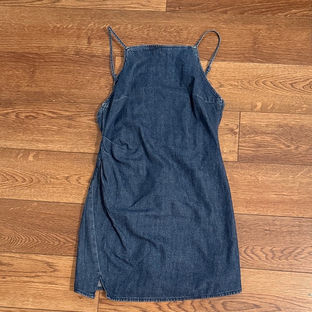 Denim Spaghetti Strap Dress